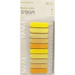 Mikasso Oval Sarı Şeffaf Renkli Postit Post-It Post It. Kitap Ayracı Ayraç Postit Sticker Not Kağıdı Yapışka - Çok Renkli