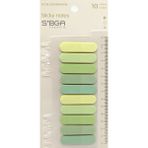 Mikasso Oval Yeşil Renkli Şeffaf Postit Post-It Post It. Kitap Ayracı Ayraç Postit Sticker Not Kağıdı Yapışk - Çok Renkli