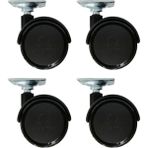 Mikasso Oynak Tablalı Dolap Sehpa Masa Ayağı Mobilya Tekerleği 40 mm Polyamid (4 Adet)