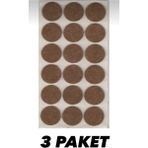 Mikasso Pacıfıc Yapışkanlı Mobilya Masa Sandalye Parke Zemin Ayak Koruyucu Kaydırmaz Keçesi 35 mm 3 Paket Ka