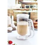 Mikasso Pankek Dağıtıcı Hamur Porsiyonlayıcı Şekillendirici 900 ml Dökme Aparatı Beyaz Plastik
