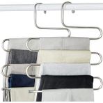 Mikasso Pantalon ve Eşarp Askılığı Metal 5 Katlı Metal Beyaz Tr