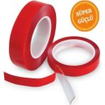 Mikasso Paris Dünyası Silikonlu Çift Taraflı Montaj Bandı 18MM x 2mt Şeffaf