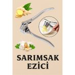 Mikasso Paslanmaz Çelik Sarımsak ve Zencefil Ezici – Ergonomik Tasarım, Pratik Mutfak Gereci Çelik