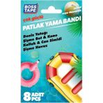 Mikasso Patlak Yama Tamir Bandı Şişme Top Bot Kolluk Pilates Topu Patlak Yaması Şeffaf