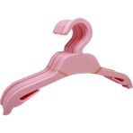 Mikasso Pembe Bebek Elbise Askısı 12 Adet Plastik Pembe