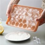 Mikasso Pembe Dondurulmuş Ürün Yapma Mutfak Küre Buz Kalıbı Izgara Küp Buzluk Kalıp Plastik