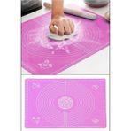 Mikasso Pembe Silikon Hamur Açma Matı (35X45) Silikon