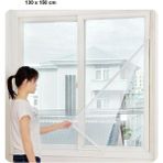 Mikasso Pencere Sinekliği 130 x 150 cm Sineklik Tülü Hazır Kendinden Yapışkanlı Cırt Bantlı Sinek By Omak