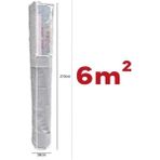 Mikasso Pencereli Halı Hurcu /halı Saklama 6m2 Standart 38*210 cm Mika 40 x 210 Gri Tr