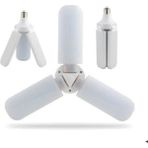 Mikasso Pervane Şeklinde Katlanabilir Ayarlanabilir Beyaz LED Ampul E-27 Duy 45 Wat Pervane Ampul - Çok Renkli