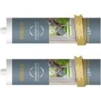 Mikasso Plastik Silikon Tabancası ve 2 Adet 310 ml 450 gr Goldfix Sılıkonize Mastik Beyaz
