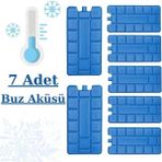 Mikasso Pratik Buz Aküsü Seti Buz Kasedi Ice Box Buz Kalıbı-7 Adet Plastik