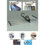 Mikasso Pratik Pantolon Eşarp Kravat Askılığı Magic Hanger Metal Gümüş