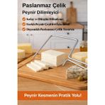 Mikasso Pratik Paslanmaz Çelik Peynir Dilimleyici Çelik