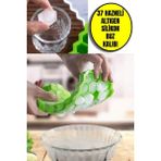 Mikasso Pratik Petek Şeklinde Altıgen Silikon Buz Kalıbı | Silikon Yapışmaz Buzluk | Petek Buz Küpü Silikon