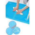 Mikasso Pratik Silikon Yapışmaz Hamur Açma Matı Işinizi Kolaylaştırın 50 x 40 cm Silikon