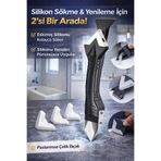 Mikasso Profesyonel Silikon Temizleme & Derz Kazıma Aparatı Çok Fonksiyonlu Temizlik Seti Siyah