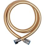 Mikasso Pvc Kaplama Spiral Duş Hortumu Gold Kırılmaz Kopmaz Banyo Duş Hortumu ( 150 Cm) Plastik