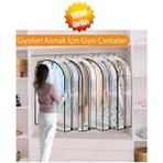 Mikasso Pvc Şeffaf Çoklu Takım Elbise Kılıfı.dolap Düzenleyici Hurç. Belirtilmemiş 60 x 100 Beyaz Tr