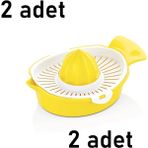 Mikasso Qlux 2 Adet Limon Sıkacağı Limon Portakal Sıkacağı L-00673 Bpa Içermez Plastik
