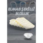 Mikasso Qlux 203 Elmas Şekilli Buzluk, Buz Kalıbı 10 x 10 Plastik Plastik
