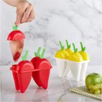 Mikasso Qlux Eğlenceli Dondurma Kalıbı Ev Yapımı Dondurma Kalıbı 300ML - 4 Renk Plastik Plastik