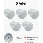 Mikasso Radyatör Vanası Başlığı 5 Adet 6mm Vidalı ve Kapaklı Petek Vanası Başlığı