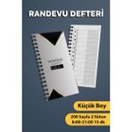 Mikasso Randevu Planlama Defteri Günlük ve Saatlik Planlayıcı Defter Karton Spiralli Çizgili 100 Yaprak Orta - Çok Renkli