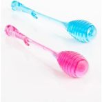 Mikasso Rengarenk Plastik Bal Reçel Kaşığı Çelik Beyaz