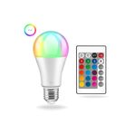 MIKASSO Renk Değiştiren Led Ampul - Dimmerli 9W Rgb - Uzaktan Kumandalı Led Ampul Renkli Ampül