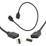 Mikasso Rgb LED Bağlantı Erkek-Dişi Jumperlı 4 Pin Kablo - Çok Renkli