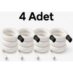 Mikasso rigour 4 Adet Kendiliğinden Katlanan Spiral Tuvalet Hortumu & Taharet Matik – Hortum Matik Set Alaturka Tuv