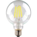 Mikasso Rustik LED Filament Rustik Ampul E27 G95 6W 6500K Beyaz Işık Erd-46 Beyaz
