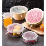 Mikasso Saklama Kabı Kapağı 6'lı Silikon Streç Kapak