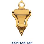 Mikasso Sarı Arma Model Çelik Kapı Taktak - Kapı Tokmağı Gold Çelik