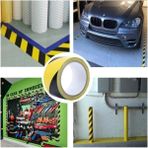 Mikasso Sarı Siyah Pvc Yer Işaretleme Bandı 50MMX30M Renksiz