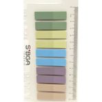Mikasso Şeffaf Karışık Renkli Postit Post-It Post It. Kitap Ayracı Ayraç Postit Sticker Not Kağıdı Yapışkanl - Çok Renkli