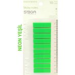 Mikasso Şeffaf Neon Fosfor Yeşil Postit Post-It Post It. Kitap Ayracı Ayraç Postit Sticker 200 Yaprak Yapışk - Çok Renkli