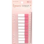 Mikasso Şeffaf Pembe Yarım Postit Post-It Post It. Kitap Ayracı Ayraç Postit Sticker 200 Yaprak Yapışkanlı N - Çok Renkli