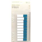 Mikasso Şeffaf Petrol Mavi Renkli Yarım Postit Post-It Post It. Kitap Ayracı Ayraç Postit Sticker 200 Yaprak - Çok Renkli