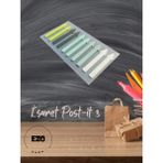 Mikasso Şeffaf Renkli Postit Yapışkan Not Kağıdı Işaret Post-It 3 Yapışkanlı Not Kağıdı Dayanıklı Pet Malzem - Çok Renkli