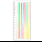 Mikasso Şeffaf Şerit Yapışkanlı Postit - Pastel Tonlar Yapışkanlı Not Kağıdı - Çok Renkli