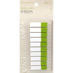 Mikasso Şeffaf Yeşil Yarım Postit Post-It Post It. Kitap Ayracı Ayraç Postit Sticker 200 Yaprak Yapışkanlı N - Çok Renkli