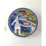 Mikasso Seramik Biblo Tabak Kule Bayrak Kaplumbağa Palmiye Ağaç Deniz Tatil Duvar Masa Süsü 24 cm Seramik Ço - Çok Renkli