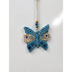 Mikasso Seramik Mini Kelebek Dekoratif Duvar Süsü 10X10 cm Seramik Beyaz - Çok Renkli