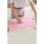 Mikasso Silikon Hamur Açma Matı Ölçülü (40X50 Cm) Pembe Silikon