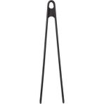 Mikasso Silikon Kızartma Maşası Siyah 29 cm - Büyük Boy Komple Silikon Maşa Siyah Silikon Çok Renkli