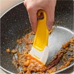 Mikasso Silikon Uçlu Bulaşık Temizleme Kazıyıcı Spatula Bulaşık Sıyırma Aparatı Plastik Çok Renkli