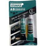 Mikasso Sismax Demir Metal Çelik Yapıştırıcı 2'li Karışım SSMX20 Siyah